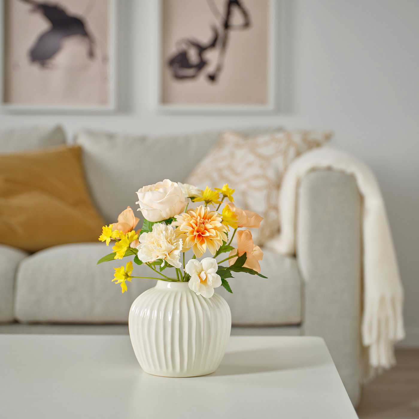 دسته گل مصنوعی ایکیا مدل 80601540-IKEA SMYCKA